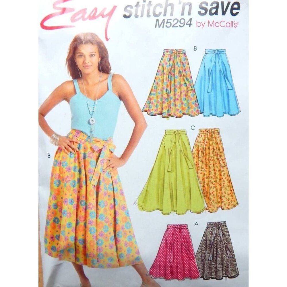 McCall's Sewing Pattern 5294 Skirts Misses Size 6-12‎